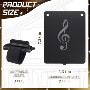 Feifeiya Flute Lyre Flip Folder - Marching Band Music Holder