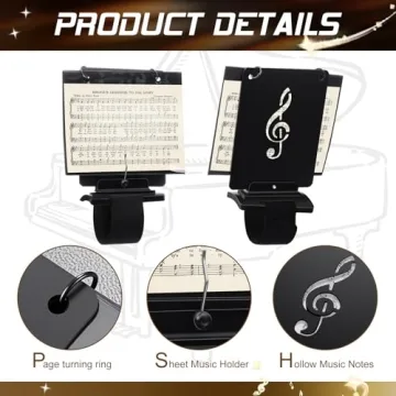 Feifeiya Flute Lyre Flip Folder for Marching Band