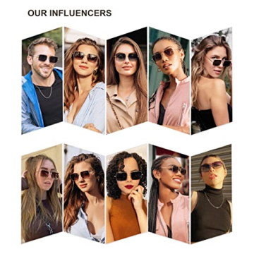 SOJOS Polarized Sunglasses Vintage Style UV Protection