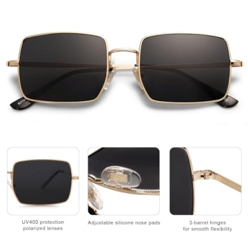 SOJOS Polarized Sunglasses Vintage Style UV Protection