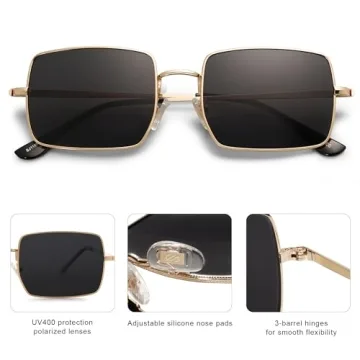 SOJOS Polarized Sunglasses Vintage Style UV Protection