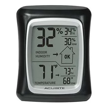 AcuRite Indoor Digital Thermometer & Hygrometer with Temperature and Humidity Gauge (00325)