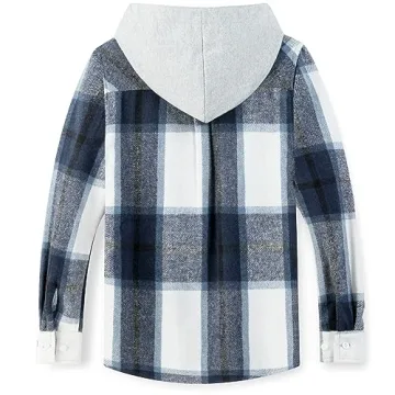 Aimehonpe Boys Flannel Hooded Shirts for Style and Comfort
