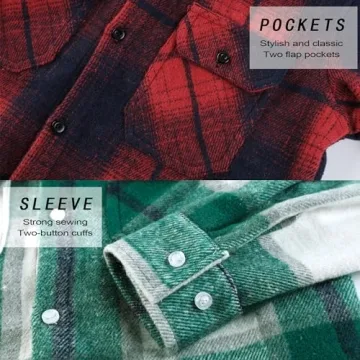 Aimehonpe Boys Flannel Hooded Shirts for Style and Comfort