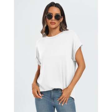 AUTOMET Women's Summer Tops - Stylish & Comfortable T-Shirts