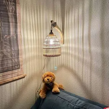 Frideko Wicker Wall Sconces Set for Stylish Home Lighting