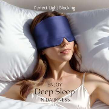 Zenssia Mulberry Silk Sleep Mask for Ultimate Comfort