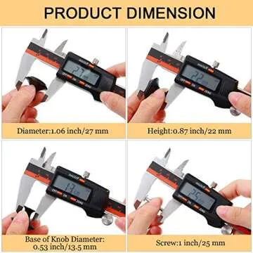 Ripeng 36 Pcs Round Cabinet Knobs for Kitchen Drawers Durable Hardware with Screws