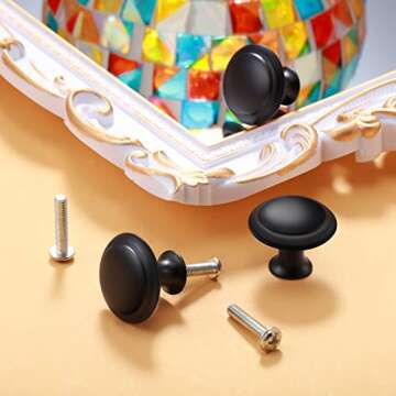 Ripeng 36 Pcs Round Kitchen Cabinet Knobs Durable and Stylish