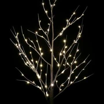Vickerman 6' Birch Twig Tree with LED Lights