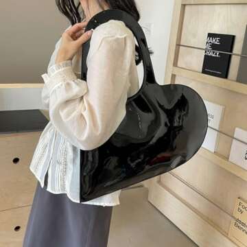 Stylish Lovehomily Heart Fashion Clutch Tote Bag for Women