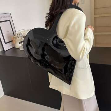 Stylish Lovehomily Heart Fashion Clutch Tote Bag for Women