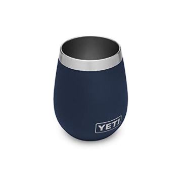 YETI Rambler 10 oz Wine Tumbler, Vacuum Insulated, Stainless Steel, Navy
