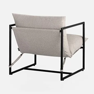 ZINUS Aidan Sling Chair - Comfortable Metal Framed Accent Chair