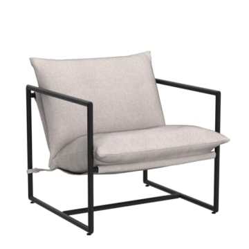 ZINUS Aidan Sling Chair - Comfortable Metal Framed Accent Chair