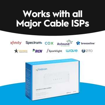 Hitron CODA DOCSIS 3.1 Modem - 1 Gbps Speeds for All ISPs