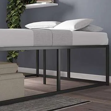 ZINUS Joseph Metal Platforma Bed Frame, Mattress Foundation, Wood Slat Support, No Box Spring Needed, Sturdy Steel Structure, Full