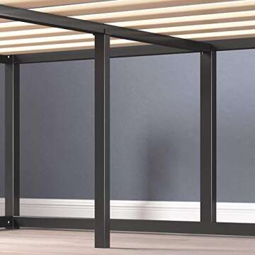 ZINUS Joseph Metal Platforma Bed Frame, Mattress Foundation, Wood Slat Support, No Box Spring Needed, Sturdy Steel Structure, Full