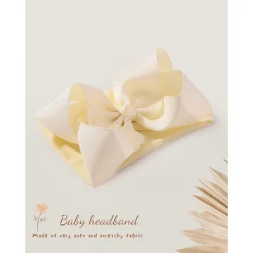 doboi 20pcs Baby Girls Bows Headbands Nylon Hairbands Ribbon Bow Elastic Hair Accessories for Newborns Infants Toddlers and Kids