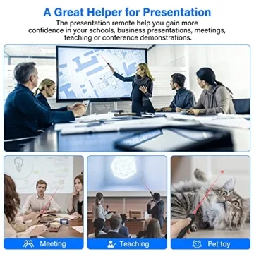 NinjaABXY Wireless Presenter Stylus Red Light Pointer