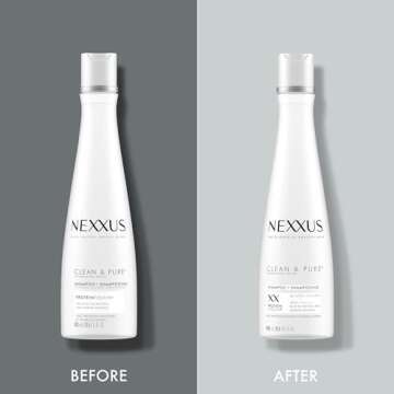 Nexxus Clean and Pure Clarifying Shampoo With ProteinFusion, For Nourished Hair Paraben-Free 13.5 oz