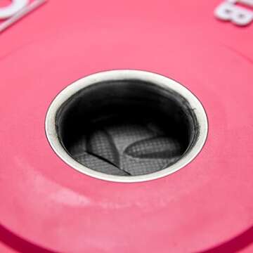 NEXO 5LB Pink Rubber Bumper Plate Pair - Premium Matte Finish 2x 5LB Cross Training Weight Plates