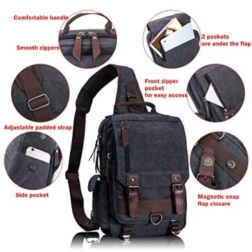 Leaper Retro Canvas Messenger Bag for Stylish Carrying