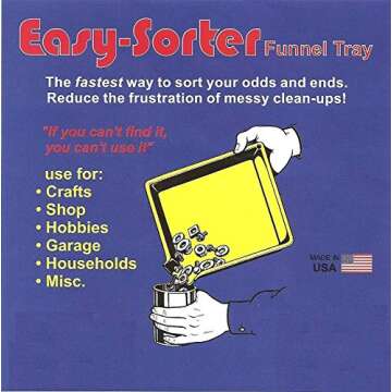 Easy Sorter Funnel Tray 8-Pack for Ultimate Organization