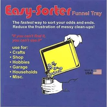 Easy Sorter Funnel Tray 8-Pack for Ultimate Organization