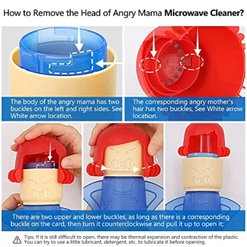 Abnaok Angry Mama Microwave Cleaner for Easy Cleanup