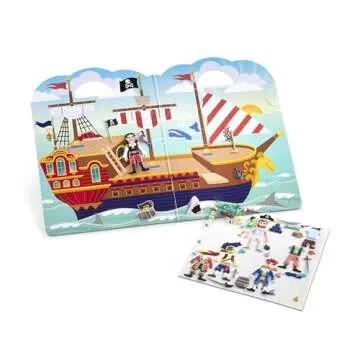 Melissa & Doug Puffy Sticker Activity Book: Pirates - 51 Reusable Stickers