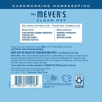 MRS. MEYER'S Liquid Hand Soap Refill 2-Pack Rainwater