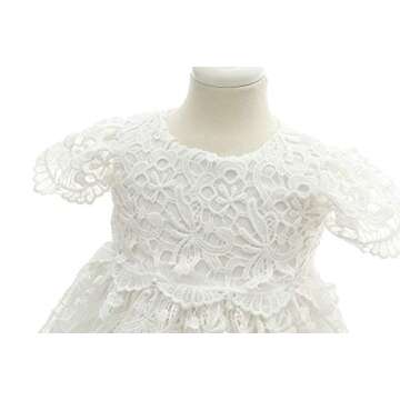 Elegant Baby Girls Lace Dress for Christening
