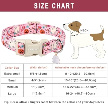 Stylish ARING PET Halloween Dog Collar for All Dogs
