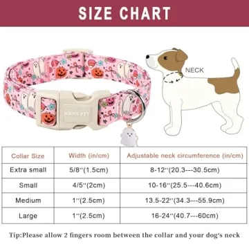 Stylish ARING PET Halloween Dog Collar for All Dogs