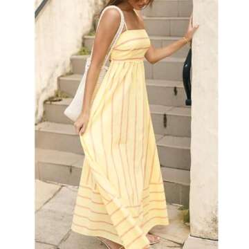 Stylish ABYOVRT Striped Maxi Dress for Every Occasion