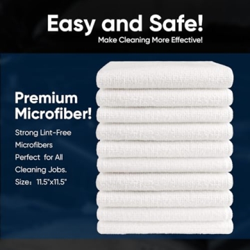 AIDEA Microfiber Cleaning Cloths 100PK, Lint-Free, Durable