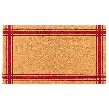 KAF Home Coir Doormat with Heavy-Duty, Weather Resistant, Non-Slip PVC Backing | 17 by 30 Inches, 0....