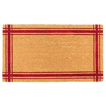KAF Home Coir Doormat with Heavy-Duty, Weather Resistant, Non-Slip PVC Backing | 17 by 30 Inches, 0....