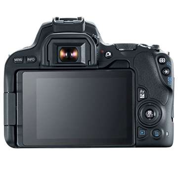 Canon EOS Rebel SL2 DSLR Camera + EF-S 18-55mm IS STM + EF 75-300mm III + 64GB Memory Card + Wide Angle & Telephoto + RS-60 Remote Switch + Slave Flash + Quality Tripod + Case & Backpack – Full Bundle