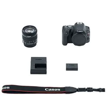 Canon EOS Rebel SL2 DSLR Camera + EF-S 18-55mm IS STM + EF 75-300mm III + 64GB Memory Card + Wide Angle & Telephoto + RS-60 Remote Switch + Slave Flash + Quality Tripod + Case & Backpack – Full Bundle