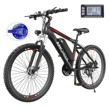 ANCHEER Electric Bike for Adults with 500W Motor[Peak 750W], 55Miles 22MPH Ebike with 48V 499Wh Batt...