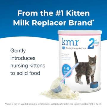 Pet-Ag KMR 2nd Step Kitten Weaning Food - 14 oz - Powdered Kitten Weaning Formula with DHA, Natural ...