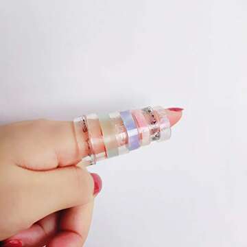 Silicone Ring Mold, 15mm/16mm/17mm /18mm/19mm/20mm/21mm/22mm Ring Jewelry Casting Mold, Large Ring Mold, Resin Casting Mold for Liquid Clay Production, Resin Epoxy Resin, Jewelry Making for DIY Lovers