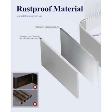 Kitsure Large Shower Caddy 2 Pack for Easy Organization