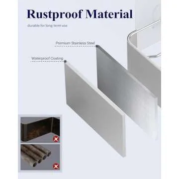 Kitsure Large Shower Caddy 2 Pack for Easy Organization