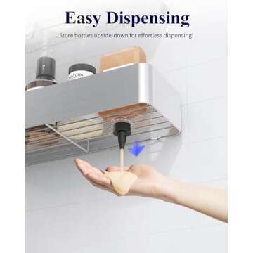 Kitsure Large Shower Caddy 2 Pack for Easy Organization