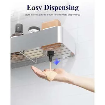 Kitsure Large Shower Caddy 2 Pack for Easy Organization