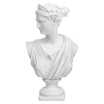 Norrclp 12.5in Greek Statue of Diana - Classic Roman Bust Sculpture for Home Decoration