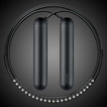 LED Smart Jump Rope with Fitness Tracking Display